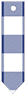 Gingham Sapphire Style L Tag (1 1/4 x 5) 10/Pk