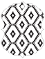 Rhombus Black Style M Tag (3 x 4) 10/Pk
