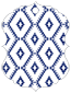 Rhombus Sapphire Style M Tag (2 7/8 x 4 1/4) 10/Pk