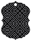 Maze Noir Style M Tag (2 7/8 x 4 1/4) 10/Pk