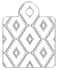 Rhombus Grey Style Q Tag (2 x 2 1/2) 10/Pk