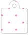 Polkadot Pink Style Q Tag (2 x 2 1/2) 10/Pk