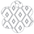 Rhombus Grey Style S Tag (2 1/2 x 2 1/2) 10/Pk