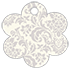 Floral Grey Style S Tag (2 1/2 x 2 1/2) 10/Pk
