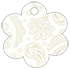 Paisley Silver Style S Tag (2 1/2 x 2 1/2) 10/Pk