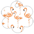 Flamingo Style S Tag (2 1/2 x 2 1/2) 10/Pk