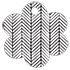 Oblique Black Style S Tag (2 1/2 x 2 1/2) 10/Pk