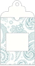 Paisley Blue Window Tag (2 5/8 x 5) 10/Pk