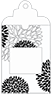 Aster Black Window Tag (2 5/8 x 5) 10/Pk