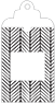 Oblique Black Window Tag (2 5/8 x 5) 10/Pk