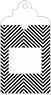 Zig Zag Black & White Window Tag (2 5/8 x 5) 10/Pk