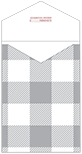 Gingham Grey Thick-E-Lope 3 5/8 x 5 1/8 - 10/Pk
