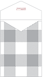 Gingham Grey Thick-E-Lope 4 3/8 x 5 5/8 - 10/Pk