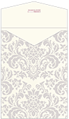 Floral Grey Thick-E-Lope 5 1/4 x 7 1/8 - 10/Pk