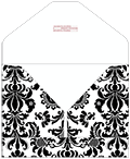 Victoria Black & White Thick-E-Lope 5 1/2 x 7 1/2 - 10/Pk