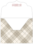 Tartan Grey Thick-E-Lope Style B2 (5 3/4 x 4 1/2) - 10/Pk