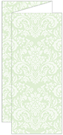 Floral Green Tea Trifold Card 3 5/8 x 8 1/2 - 10/Pk