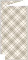 Tartan Grey Trifold Card 3 5/8 x 8 1/2 - 10/Pk
