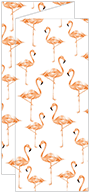 Flamingo Trifold Card 3 5/8 x 8 1/2 - 10/Pk