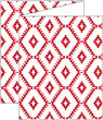 Rhombus Red Trifold Card 4 1/4 x 5 1/2 - 10/Pk