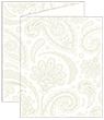 Paisley Silver Trifold Card 4 1/4 x 5 1/2 - 10/Pk
