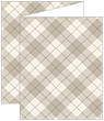 Tartan Grey Trifold Card 4 1/4 x 5 1/2 - 10/Pk