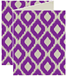 Indonesia Purple Trifold Card 4 1/4 x 5 1/2 - 10/Pk