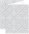 Maze Grey Trifold Card 4 1/4 x 5 1/2 - 10/Pk