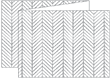 Oblique Grey Trifold Card 5 1/2 x 4 1/4 - 10/Pk