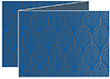Glamour Navy Trifold Card 5 1/2 x 4 1/4 - 10/Pk