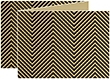 Zig Zag Black Trifold Card 5 1/2 x 4 1/4 - 10/Pk
