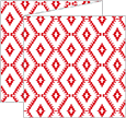 Rhombus Red Trifold Card 5 3/4 x 5 3/4 - 10/Pk
