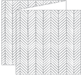 Oblique Grey Trifold Card 5 3/4 x 5 3/4 - 10/Pk