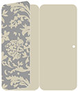 Renaissance Ash Panel Invitation 3 3/4 x 8 1/2 (folded) - 10/Pk