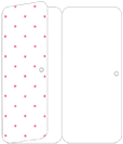 Polkadot Pink Panel Invitation 3 3/4 x 8 1/2 (folded) - 10/Pk