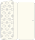 Rococo Grey Panel Invitation 3 3/4 x 8 1/2 (folded) - 10/Pk