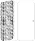 Oblique Black Panel Invitation 3 3/4 x 8 1/2 (folded) - 10/Pk