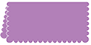 Grape Jelly Scallop Place Card 2 x 4 folded - 25/Pk