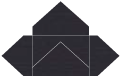 Linen Black Pochette Style A4 (5 1/8 x 7 1/8)10/Pk