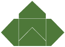 Verde Pochette Style A5 (5 1/2 x 5 1/2) - 10/Pk