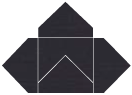 Linen Black Pochette Style A5 (5 1/2 x 5 1/2) - 10/Pk