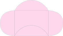Pink Feather Pochette Style B1 (9 x 12)