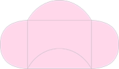 Pink Feather Pochette Style B2 (5 1/2 x 8 1/2) - 10/Pk