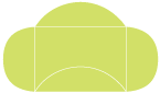 Citrus Green Pochette Style B3 (5 1/8 x 7 1/8) - 10/Pk