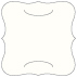 Textured Bianco Slit Bracket Card 6 1/4 x 6 1/4 - 10/Pk