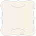 White Gold Slit Bracket Card 6 1/4 x 6 1/4 - 10/Pk