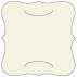 Linen Natural White Slit Bracket Card 6 1/4 x 6 1/4 - 10/Pk