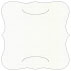 Linen White Pearl Slit Bracket Card 6 1/4 x 6 1/4 - 10/Pk