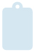 Blue Feather Style C Tag (2 1/4 x 3 1/2) 10/Pk