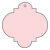 Pink Feather Style D Tag (2 1/2 x 2 1/2) - 10/Pk